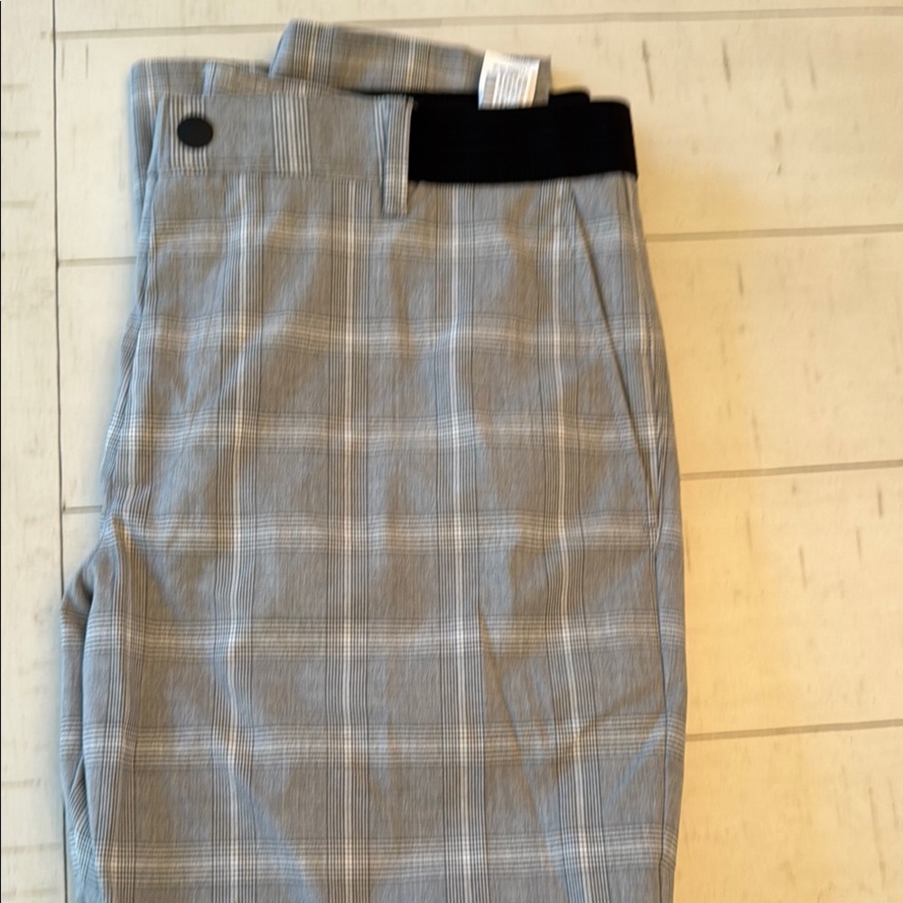 Zara Gray Plaid Men's Dress Pants